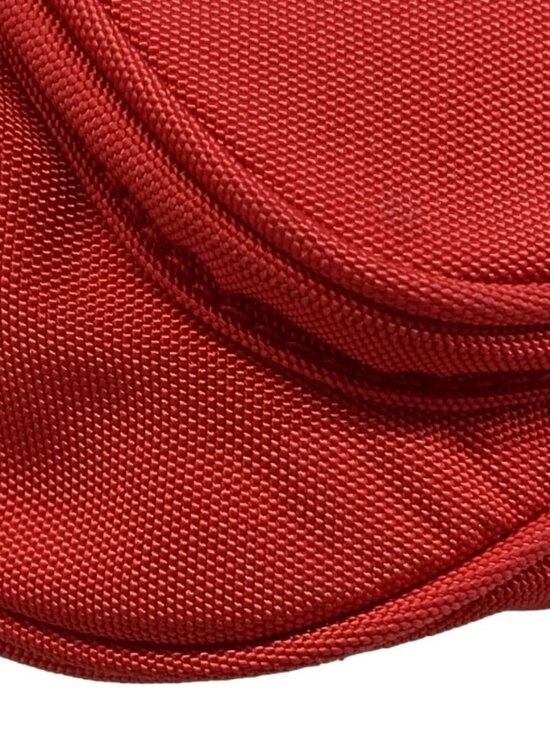 BALENCIAGA Explorer Beltpack 482389 Red Black Nylon Unisex Bum Bag